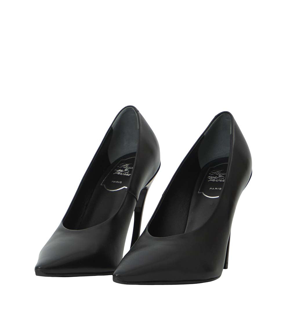Black Leather Pumps 2