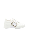 White Leather Skate Sneakers 1
