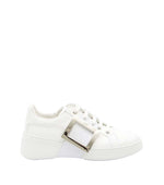 White Leather Skate Sneakers 1