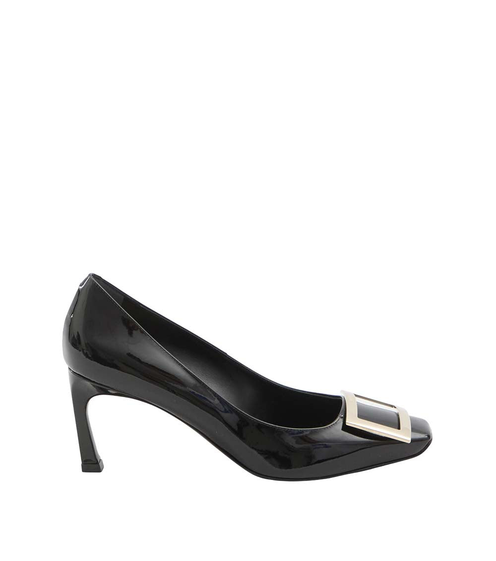 Black Leather Pumps 1