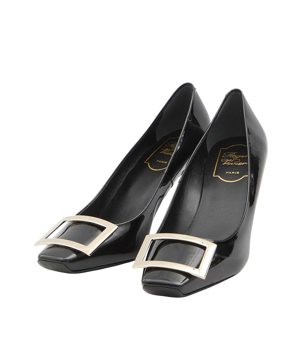 Black Leather Pumps 2