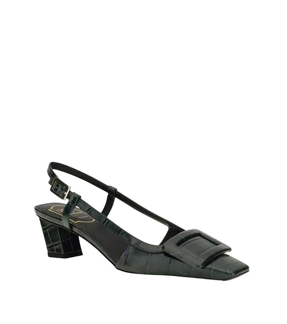 Green Slingback Pumps 2