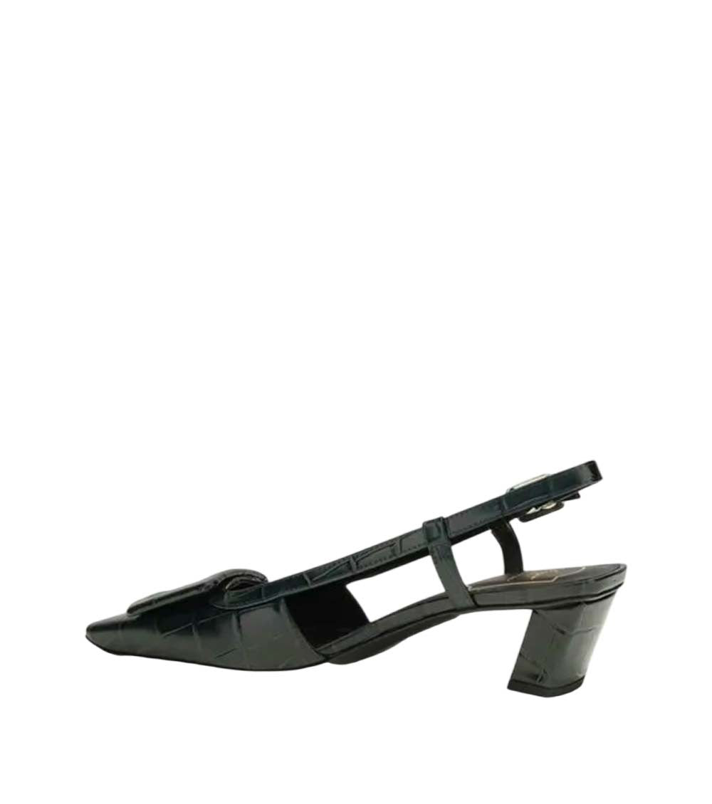 Green Slingback Pumps 3