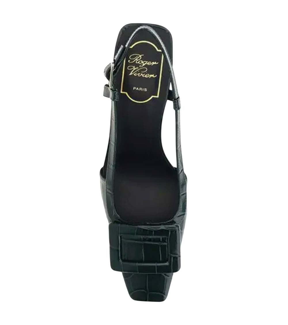 Green Slingback Pumps 4