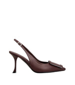 Brown Slingback Pumps 1