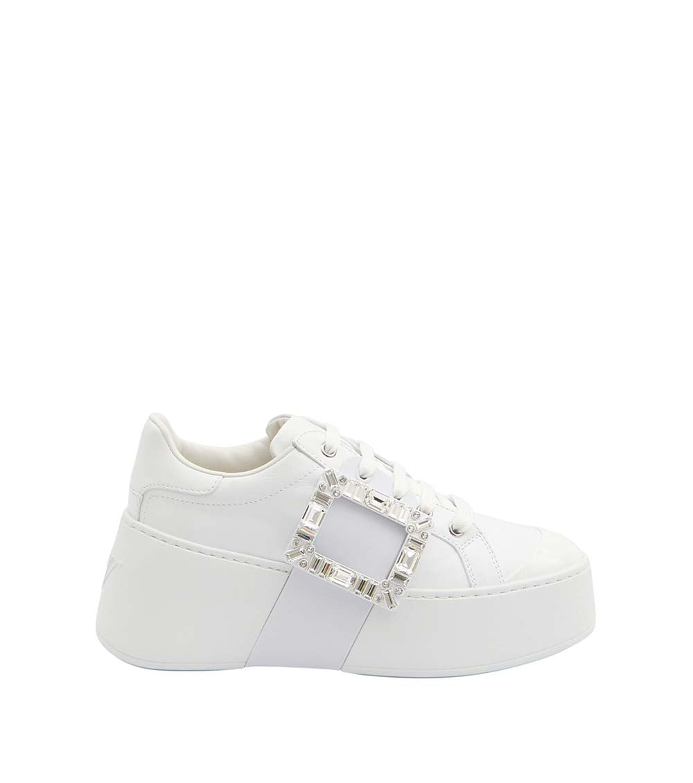 White Skate Leather Sneakers 1
