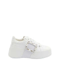 White Skate Leather Sneakers 1