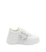 White Skate Leather Sneakers 1