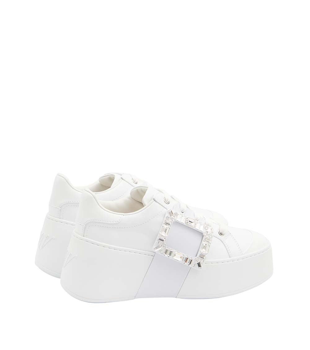 White Skate Leather Sneakers 3