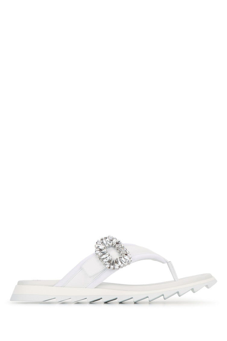 White Embellished Sandals 1