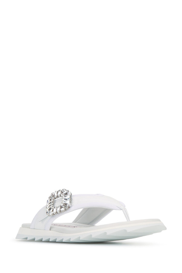 White Embellished Sandals 2