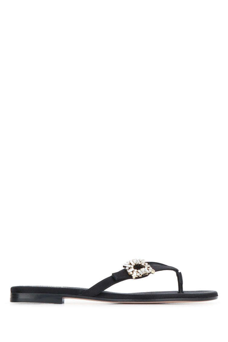 Black Embellished Sandals 1