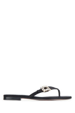 Black Embellished Sandals 1