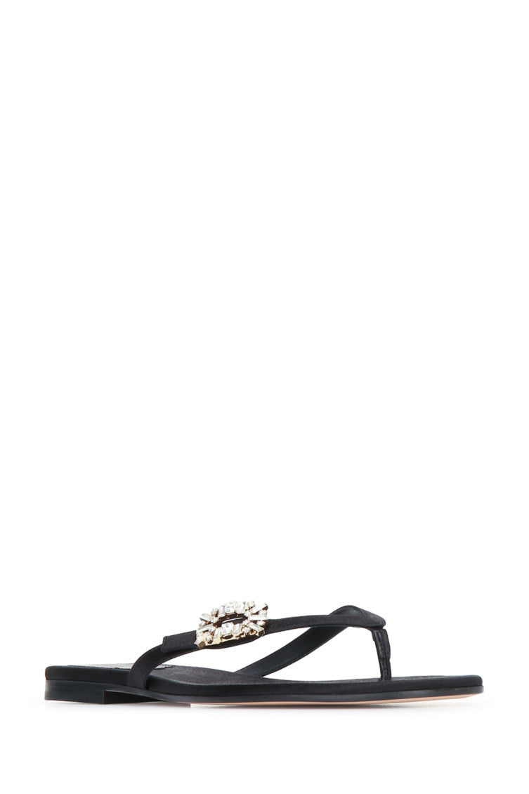 Black Embellished Sandals 2