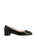 Black Leather Ballet Flats 1
