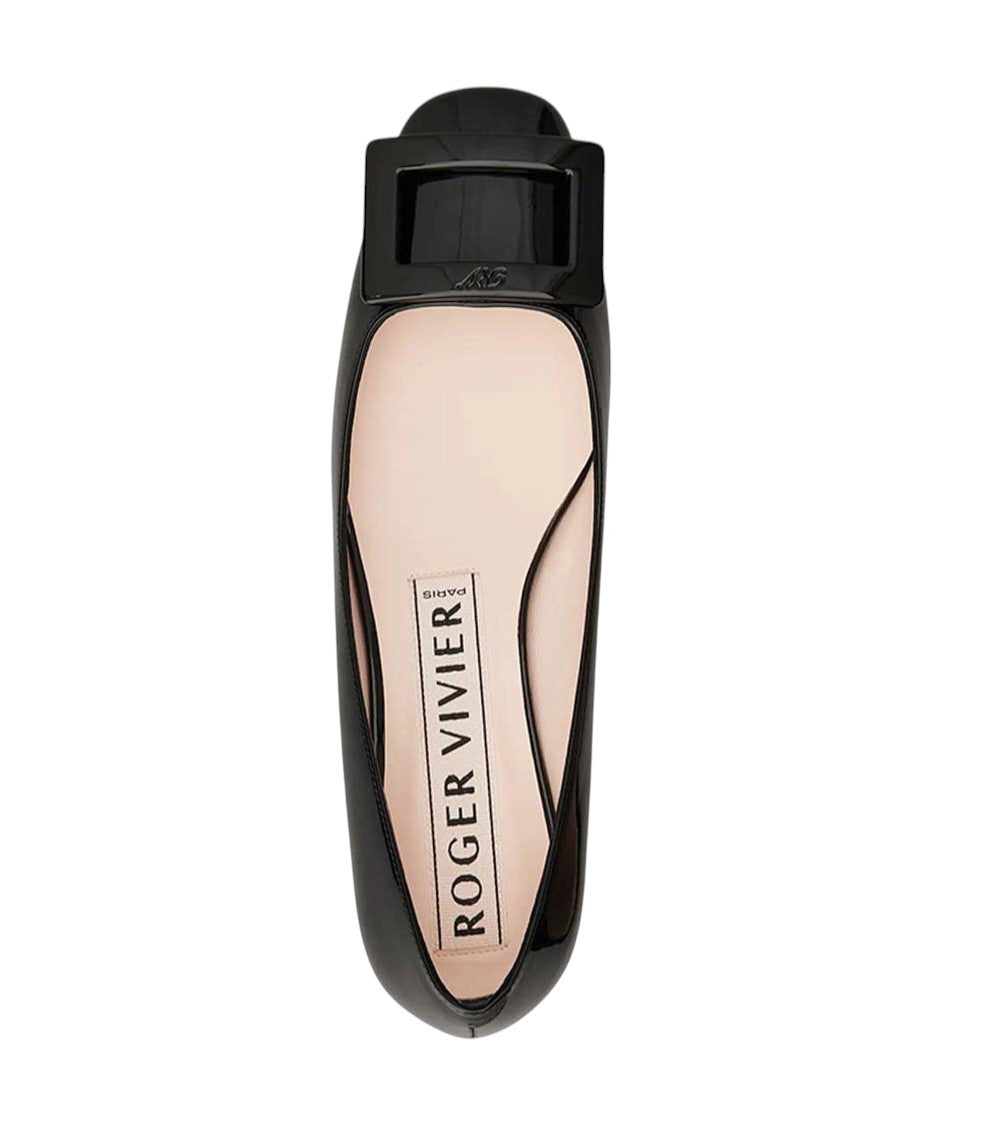 Black Leather Ballet Flats 2