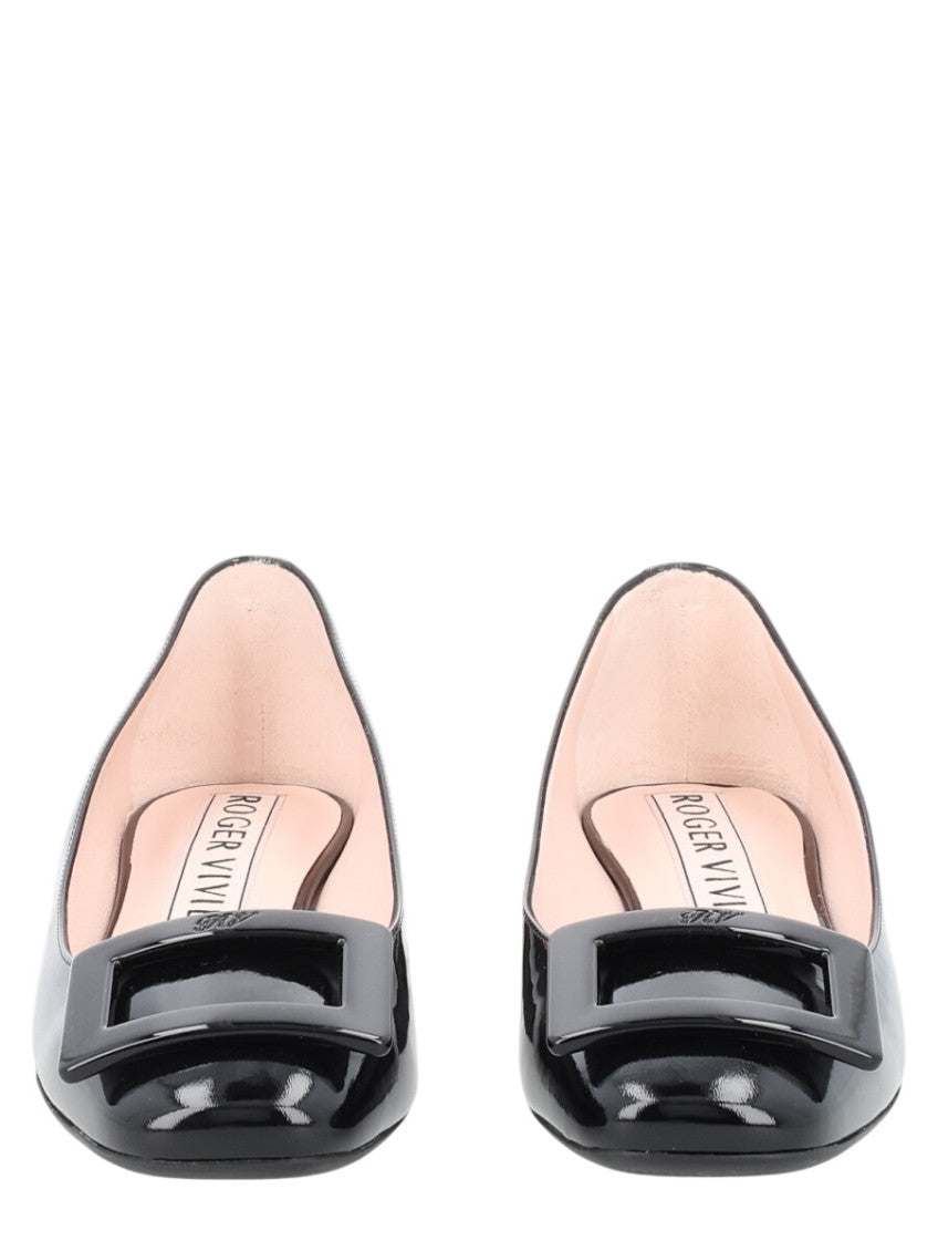 Black Leather Ballet Flats 3