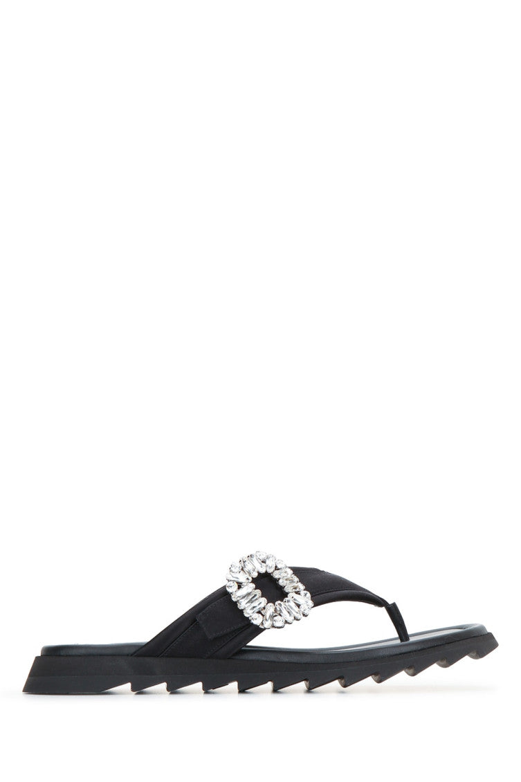 Black Embellished Sandals 1