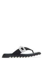 Black Embellished Sandals 1