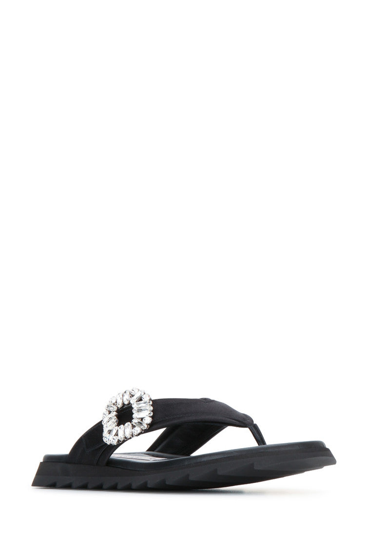 Black Embellished Sandals 2