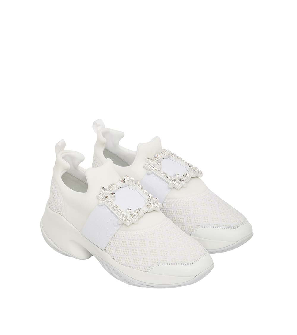 White Crystal Sneakers 4