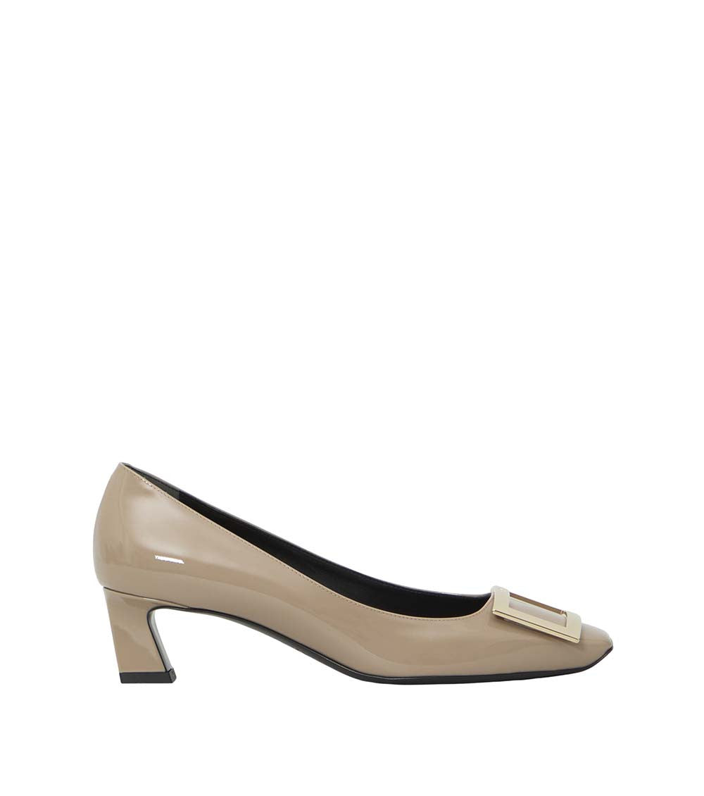 Beige Trompette Pumps 1