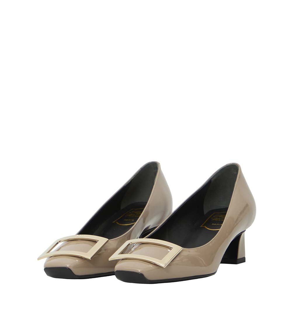 Beige Trompette Pumps 2