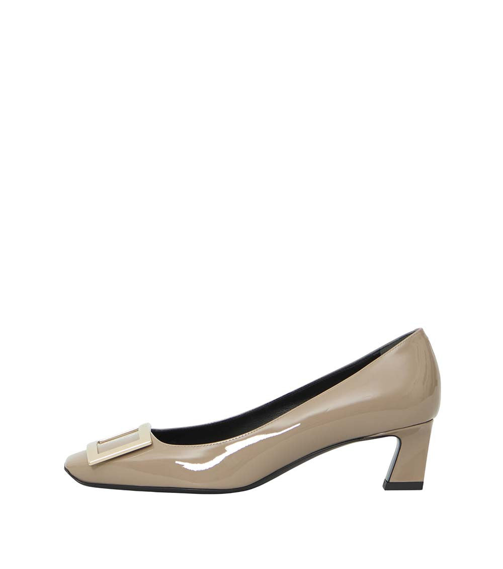 Beige Trompette Pumps 3