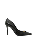 Black Leather Pumps 1