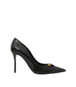 Black Leather Pumps 1