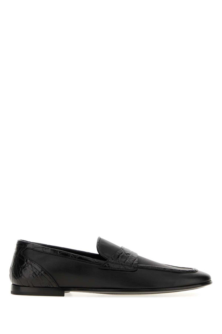 Black Leather Loafers 1