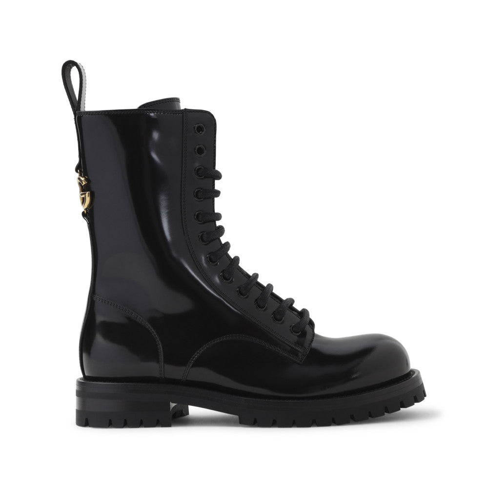 Black Lace-up Boots 1