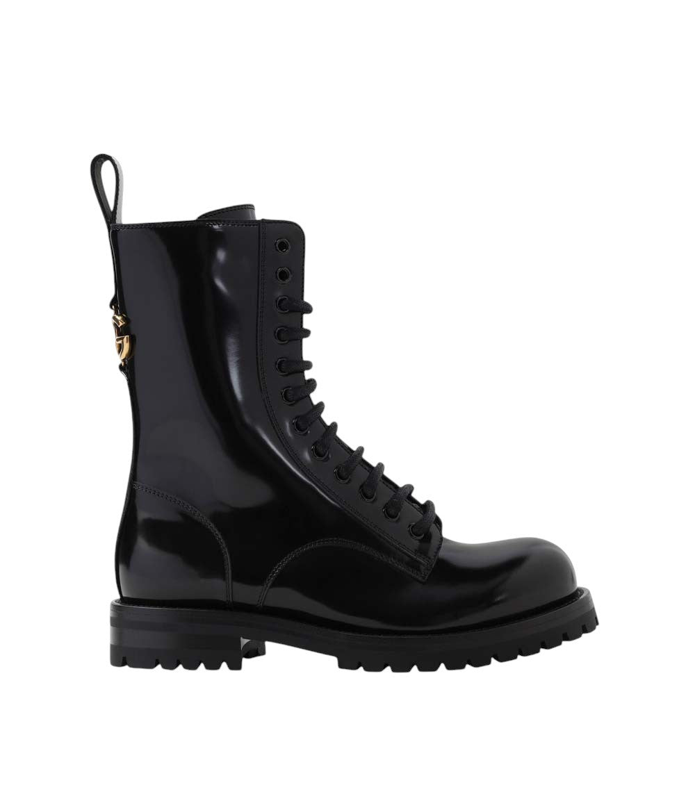 Black Lace-up Boots 2