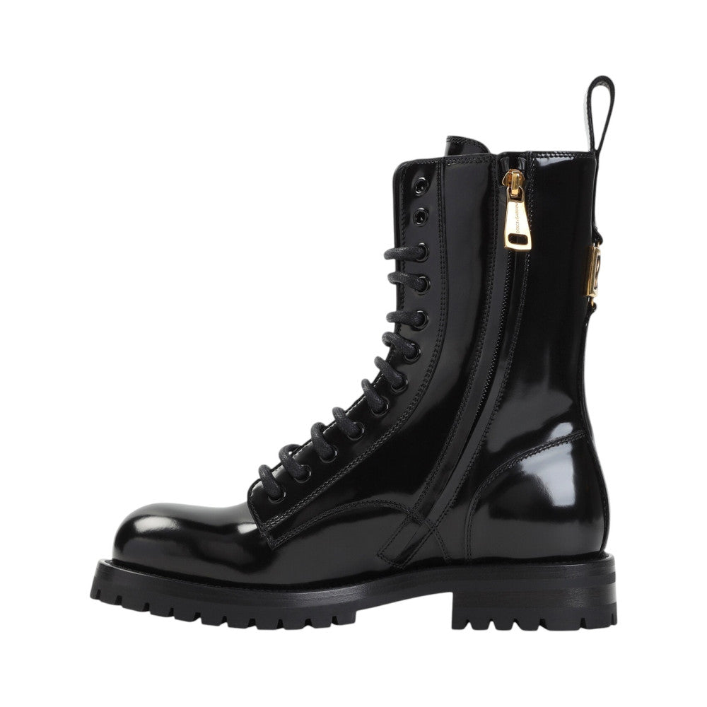 Black Lace-up Boots 4