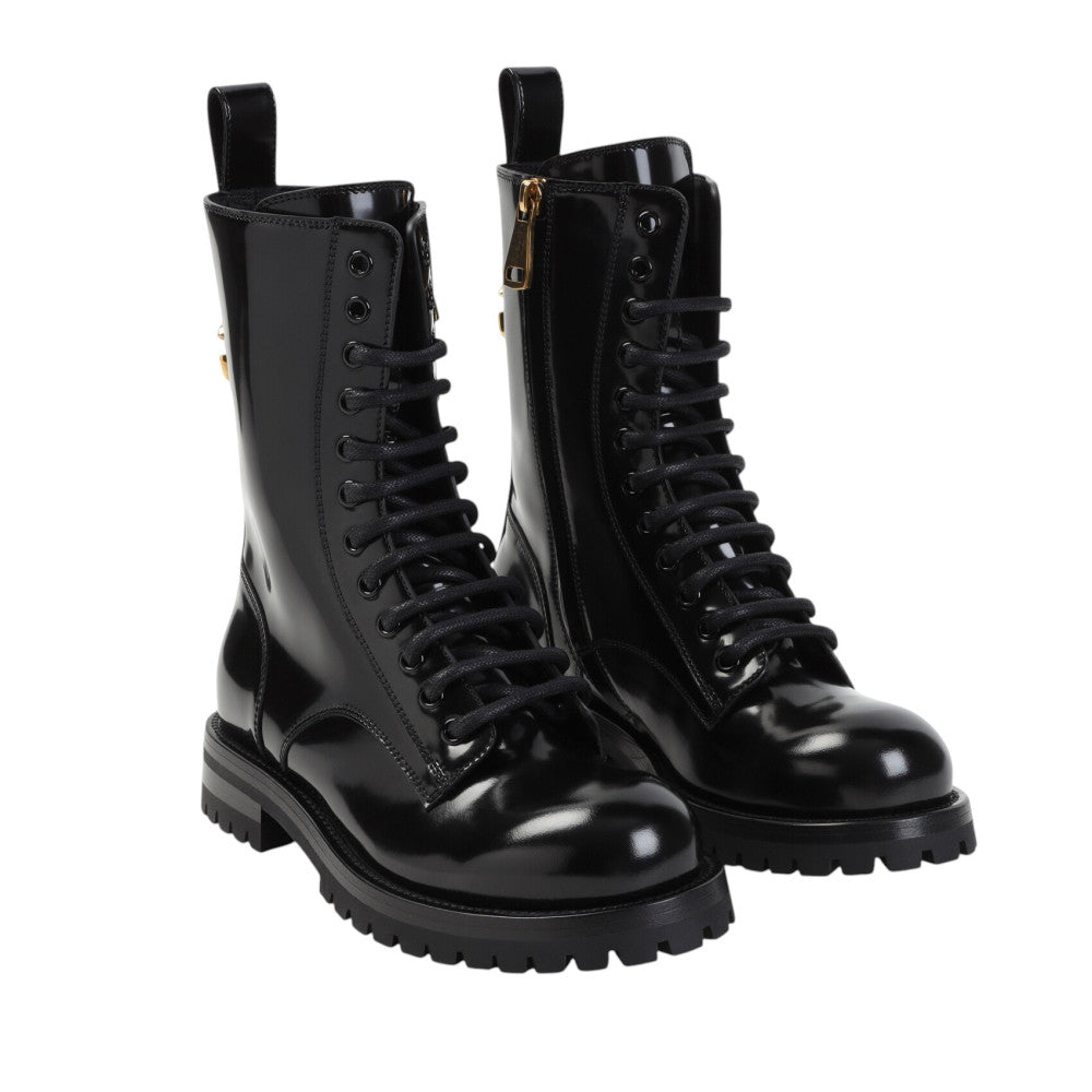 Black Lace-up Boots 5
