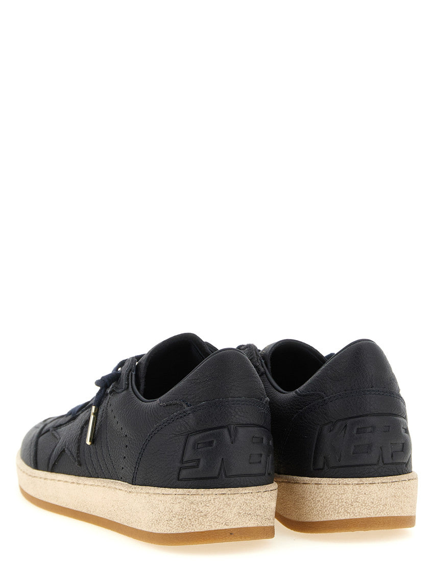 Navy Blue Solid Ball Star Sneakers 2