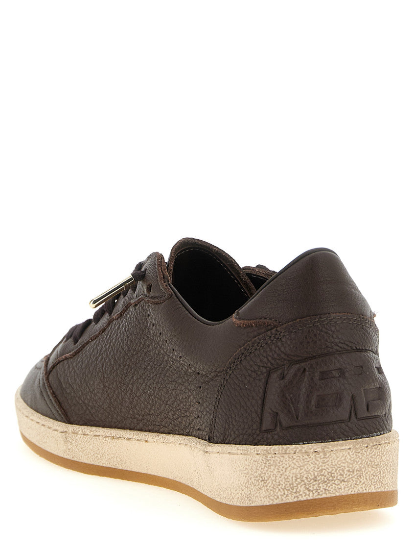 Brown Solid Sneakers 4