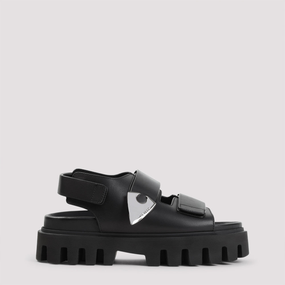 Black Leather Sandals 2