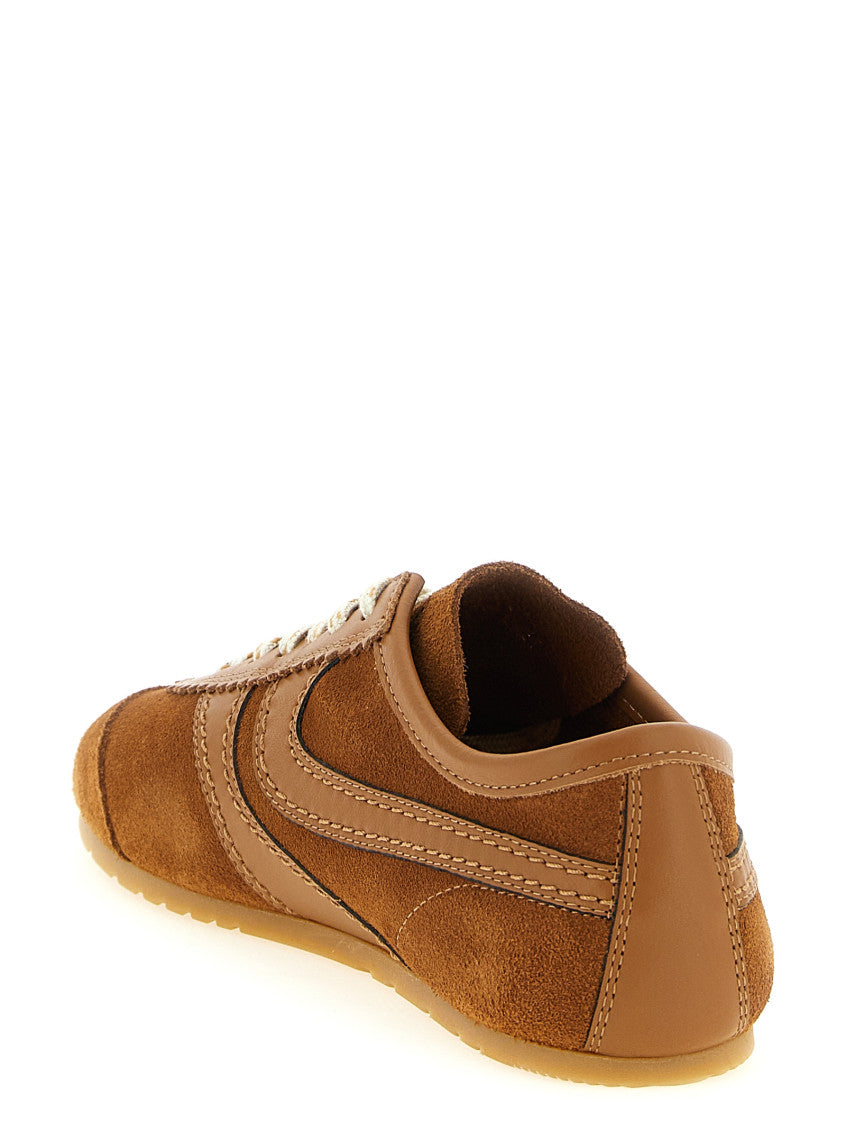 Brown Lace Up Sneakers 3
