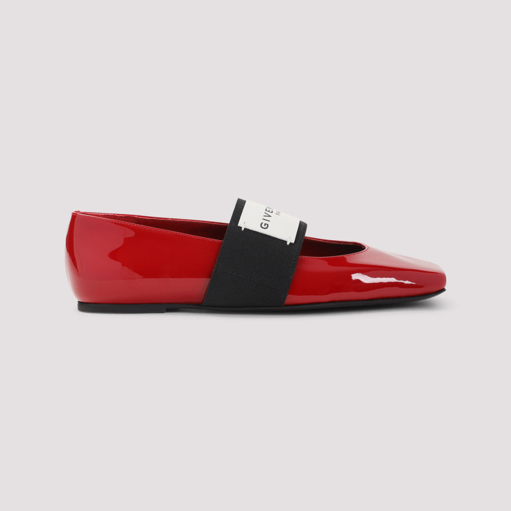 Red Logo Ballet Flats 3