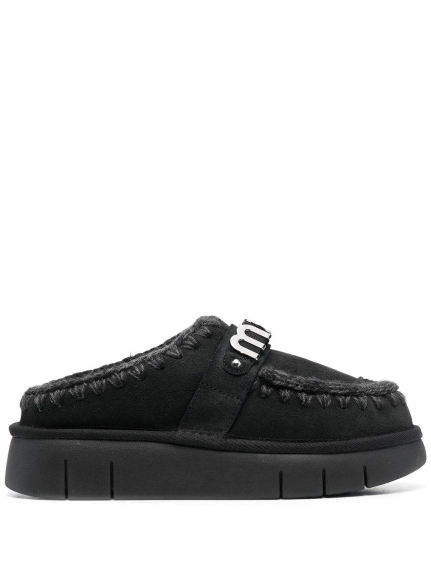 Black Logo Slippers 1