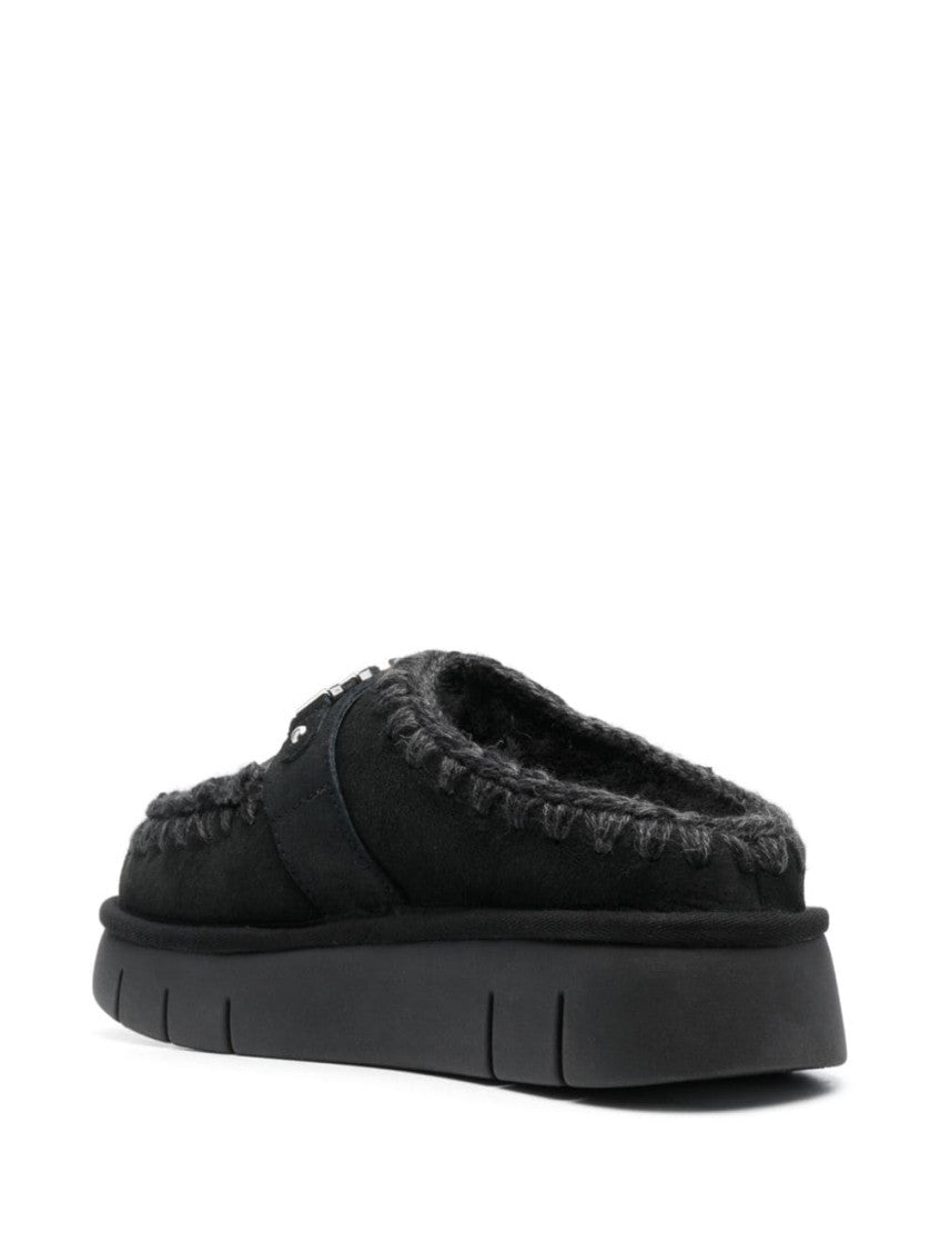 Black Logo Slippers 2