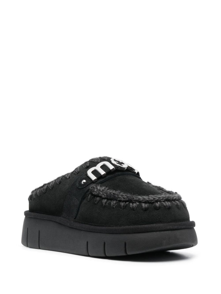 Black Logo Slippers 3