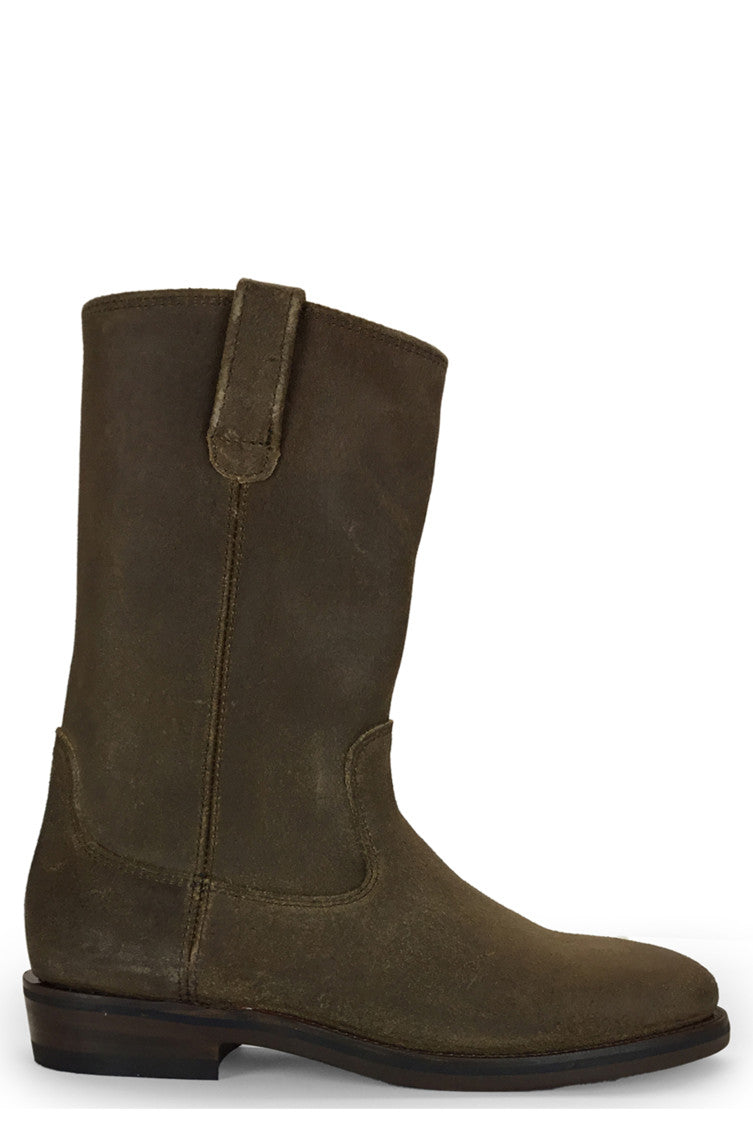 Brown Suede Pull-on Boots 1