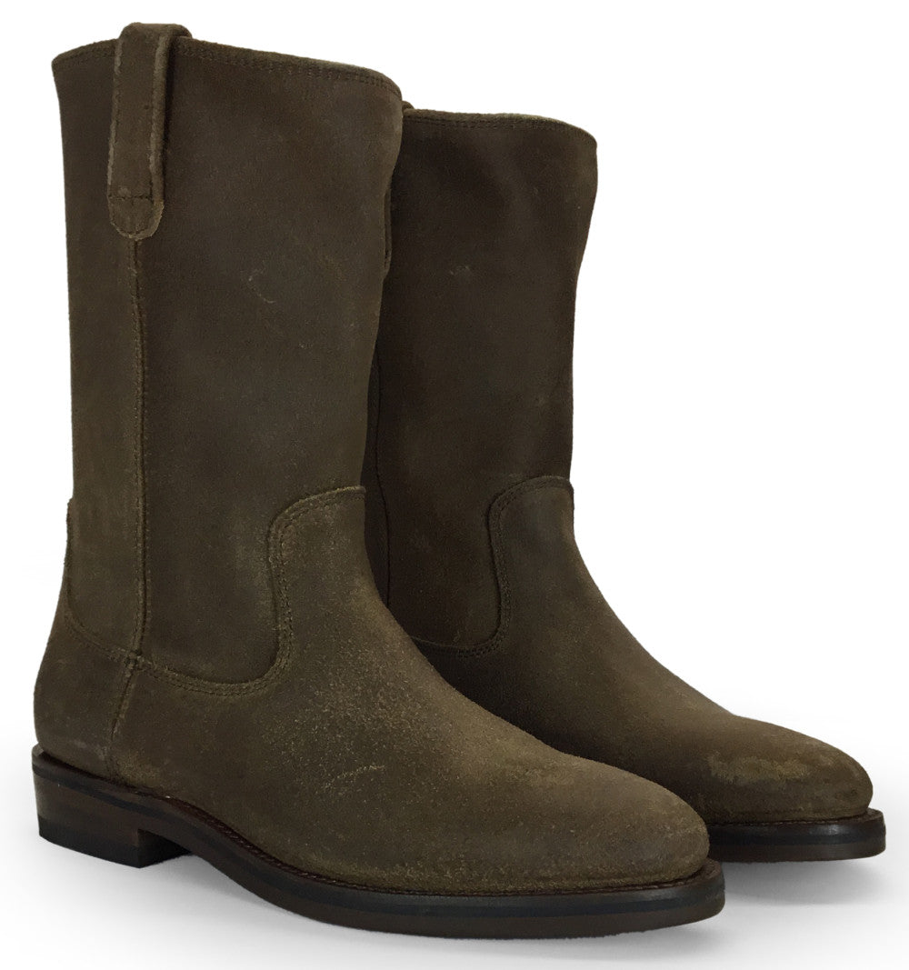 Brown Suede Pull-on Boots 3