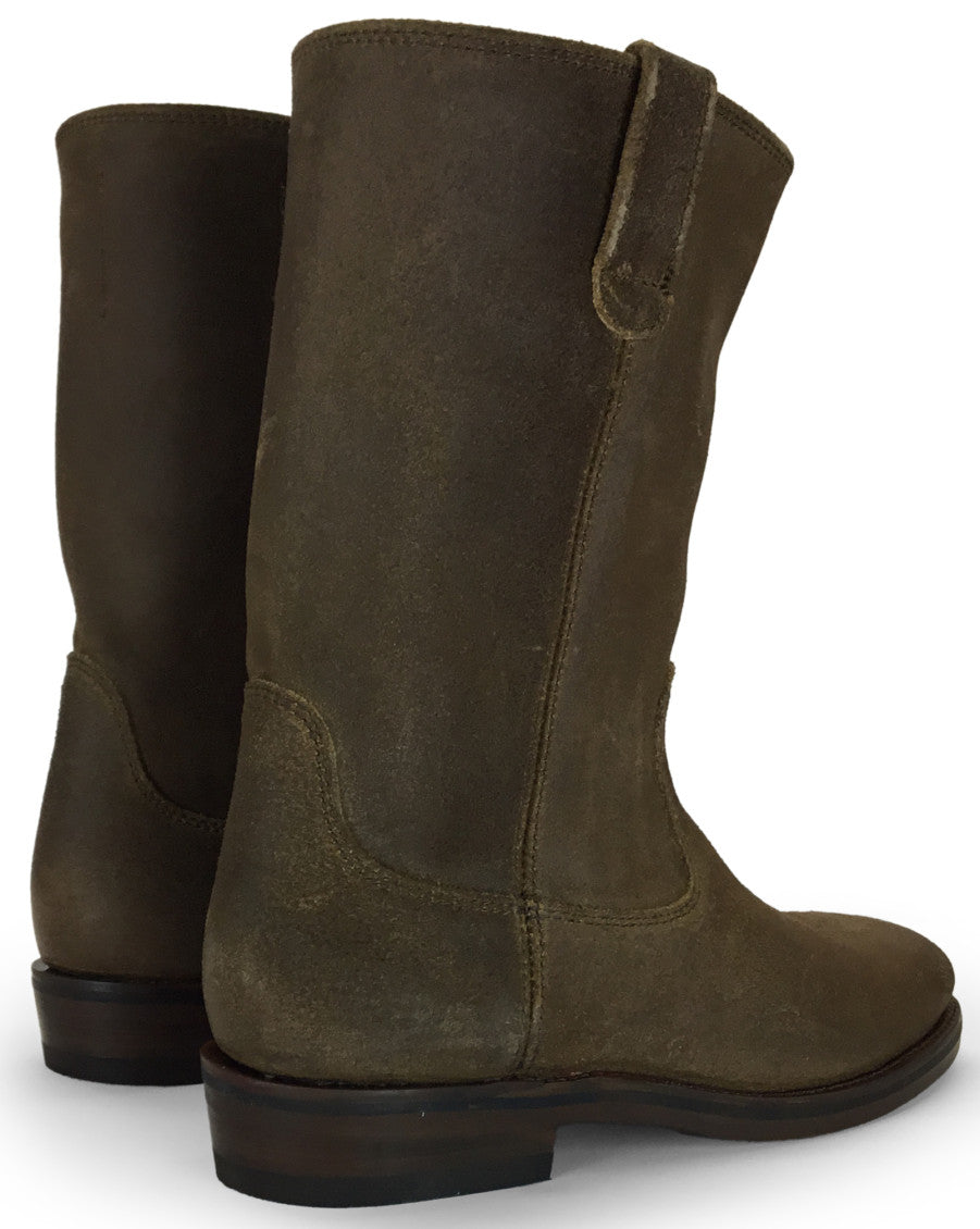 Brown Suede Pull-on Boots 4