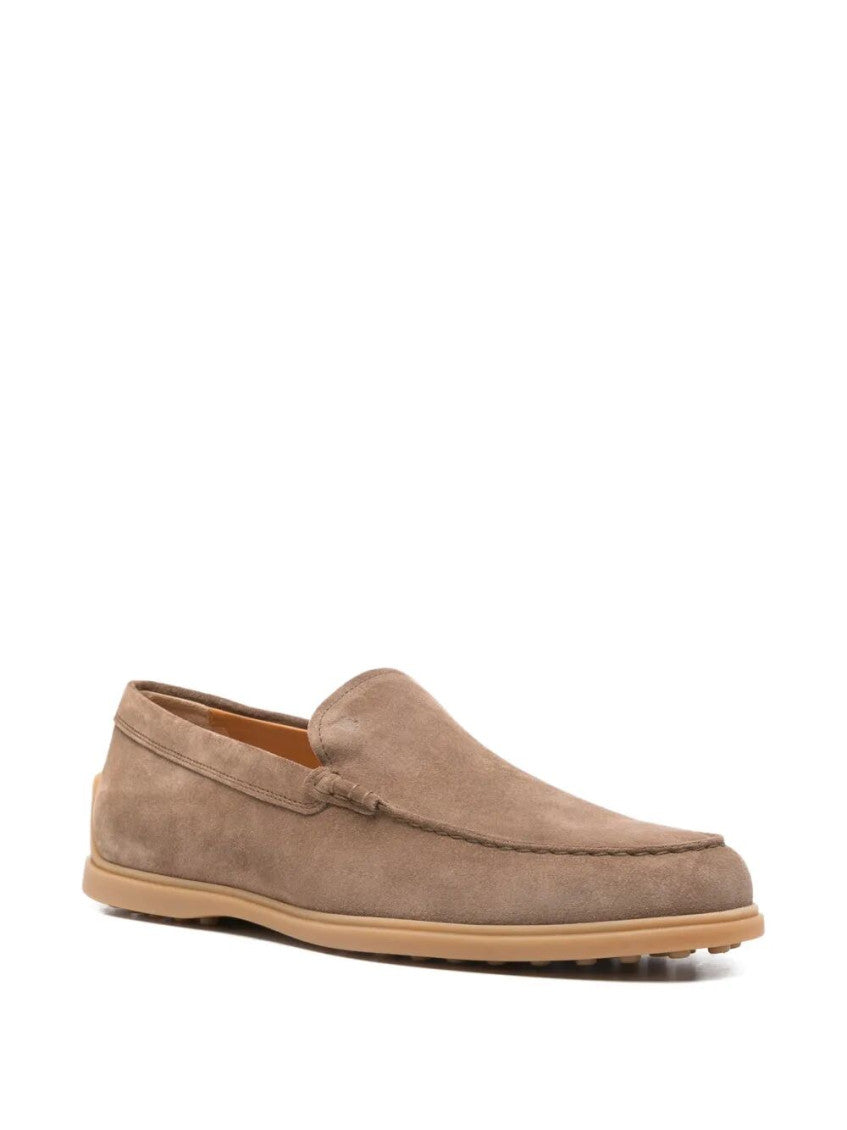 Khaki Suede Loafers 2
