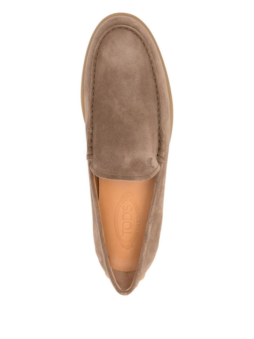 Khaki Suede Loafers 4