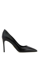 Black Leather Pumps 1