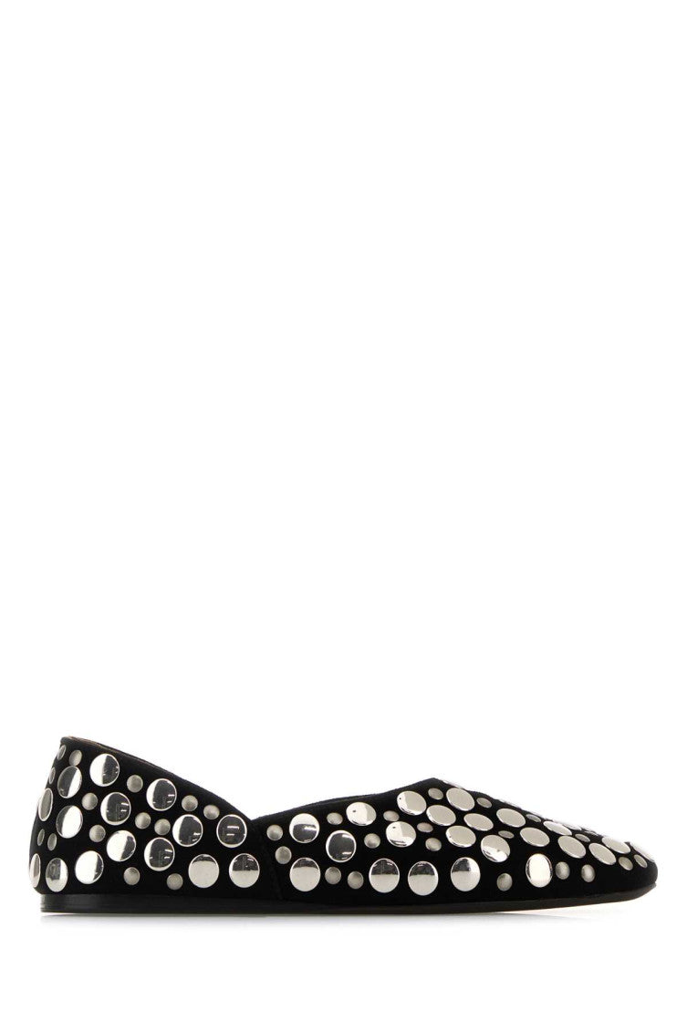 Black Studded Ballet Flats 1